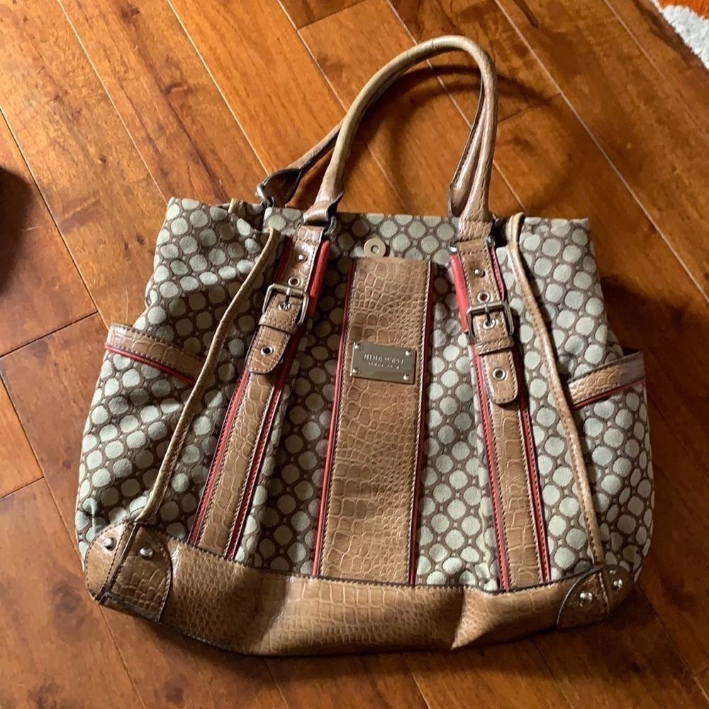 Nine West brown and tan bag